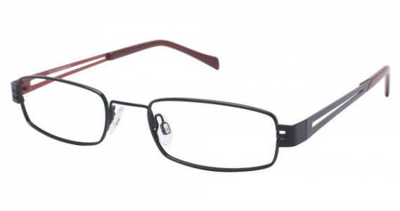 Crush 850025 Eyeglasses, BLACK/RED (10)