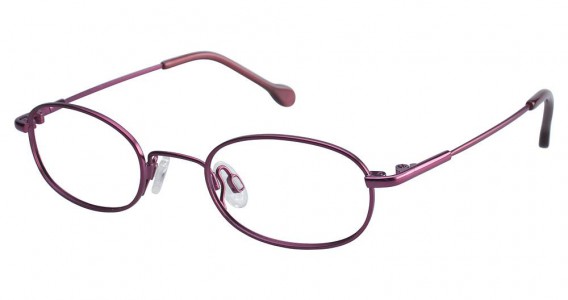 O!O 830022 Eyeglasses, SEMI MATTE RASPBERRY (51)