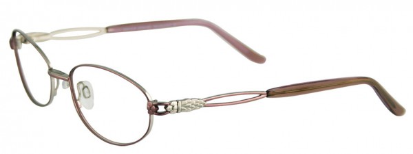EasyClip EC186 Eyeglasses, SATIN LIGHT PLUM