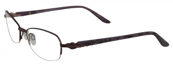 EasyClip EC188 Eyeglasses, DARK PLUM