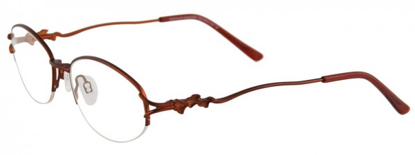 EasyClip EC178 Eyeglasses, MATT COPPER RED