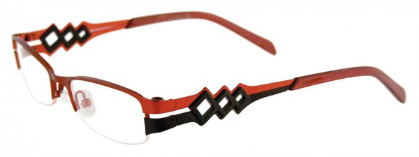 Takumi T9916 Eyeglasses, RUBY RED