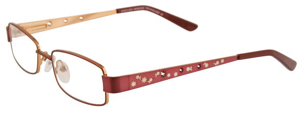 EasyClip EC142 Eyeglasses, PINKRED/PINKRED AND LIGHT BRONZE