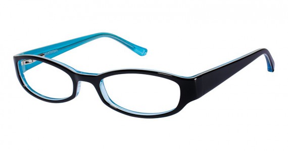 Genesis 2041 Eyeglasses, 001 Black Teal