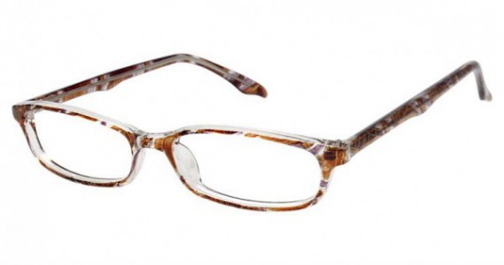 New Globe L4023 Eyeglasses, Brown Swirl