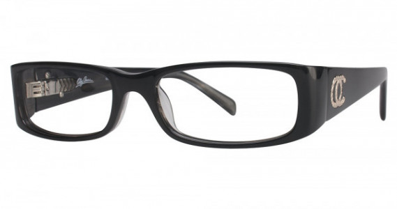 Oleg Cassini OCO335 Eyeglasses, 001 Black/ Crystal Smoke