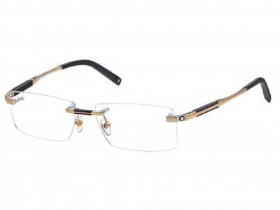 Montblanc MB0349 Eyeglasses, 028 - Shiny Rose Gold