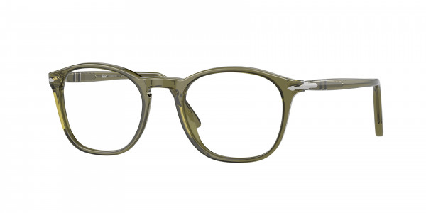 Persol PO3007V Eyeglasses, 1142 OLIVE TRANSPARENT GREEN (GREEN)