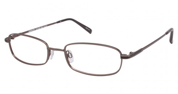 TuraFlex M886 Eyeglasses, SEMI MATTE BROWN W/BLACK PAINT (BRN)