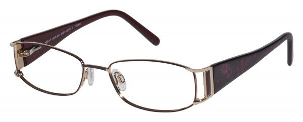 Tura 640 Eyeglasses, Burgundy/Gold (BUR)
