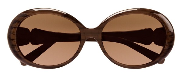 Jessica McClintock JMC 552 Sunglasses, Brown Horn Laminate
