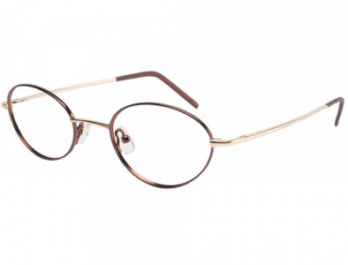 NRG KONA Eyeglasses, C-1 Brown/Yellow Gold