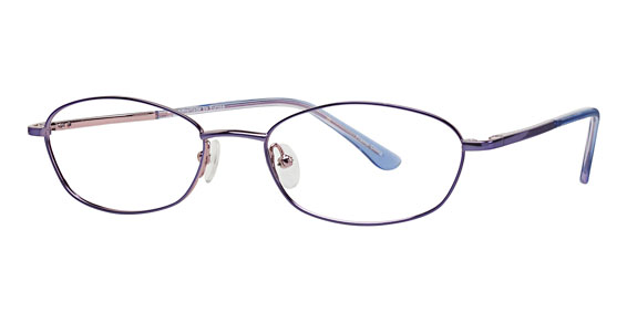 David Benjamin Beaut Eyeglasses, 3 Blue on Mauve