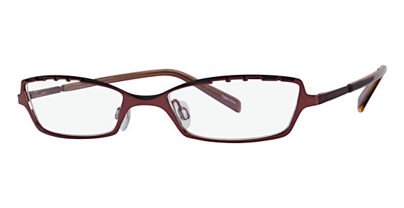 Cinzia Designs CIN-138 Eyeglasses, 3 Red With Black