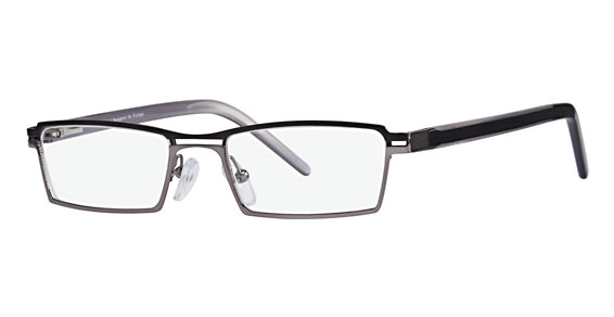 David Benjamin Urban Eyeglasses, 1 Matte Black/Grey