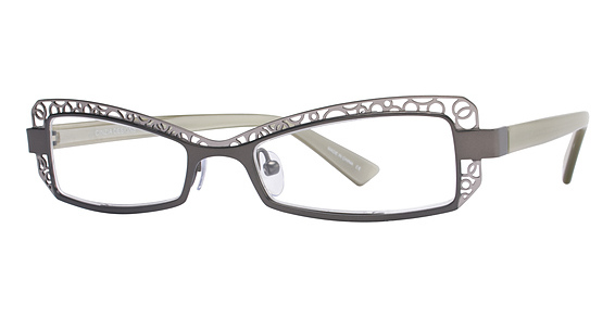 Cinzia Designs CIN-200 Eyeglasses, 1 Gray/White