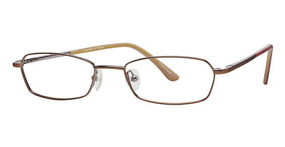 David Benjamin Superb Eyeglasses, 1 Brown on Pewter