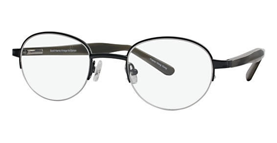 Scott Harris Scott Harris VIN-04 Eyeglasses, 1 Black W/Smoke