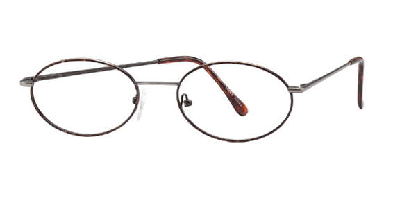 Alternatives L-006 Eyeglasses, Antique Matte Silver-Demi Amber