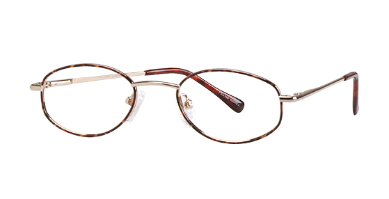 Alternatives L-002 Eyeglasses, Gold-Brown Demi
