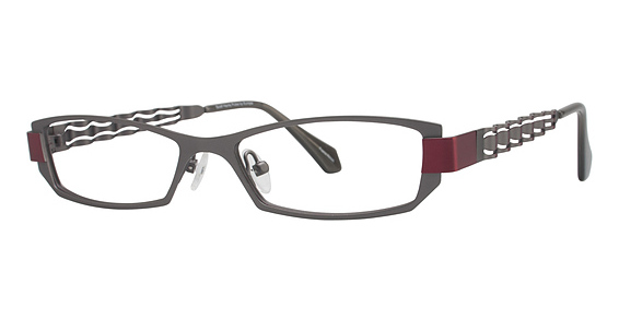 Scott Harris Scott Harris Pulse-03 Eyeglasses, 1 Matte Grey/Cherry