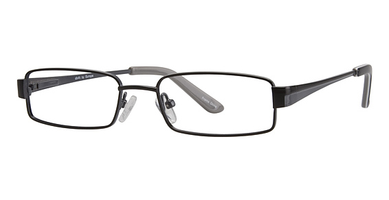 David Benjamin Pinstripe Eyeglasses, 2 Black/Grey