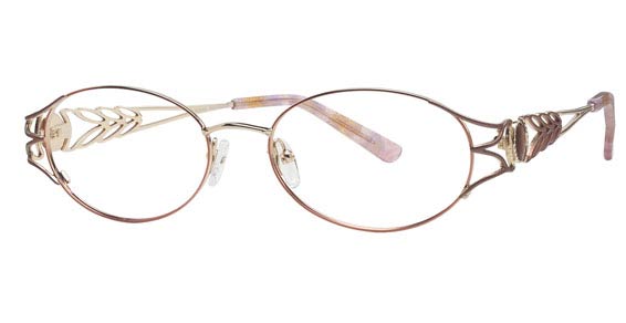 Cote D'Azur Dazzle Eyeglasses, 2 Gold/Rose