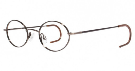 Modern Optical Lollipop-Cable Eyeglasses, antique brown