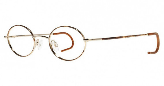 Modern Optical Lollipop-Cable Eyeglasses, demi amber