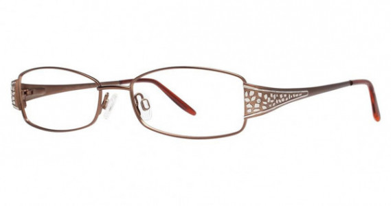 Genevieve Luster Eyeglasses, matte brown