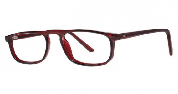 Modern Optical Oversight Eyeglasses, burgundy