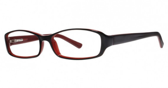 Modern Optical Logan Eyeglasses, black/red