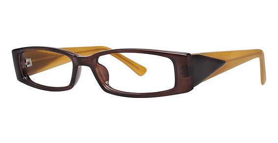 Modern Optical Popular Eyeglasses, Brown/Caramel