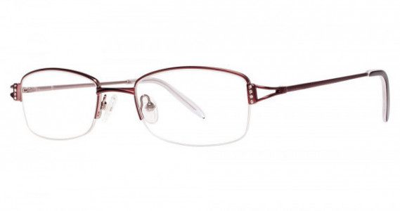 Genevieve SANDRA Eyeglasses, Burgundy/Light Pink