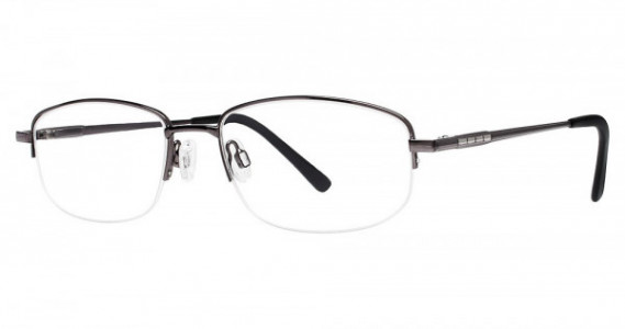 Big Mens Eyewear Club BIG JOHN Eyeglasses, Gunmetal/Silver