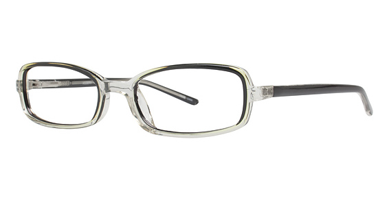Modern Optical Blush Eyeglasses, Black-In-Line