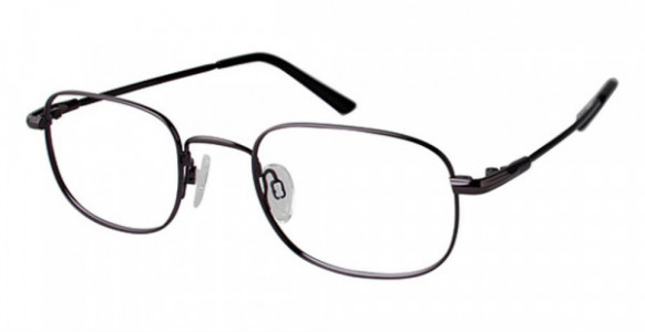 Van Heusen Gerald Eyeglasses, Shiny Dark Gunmetal