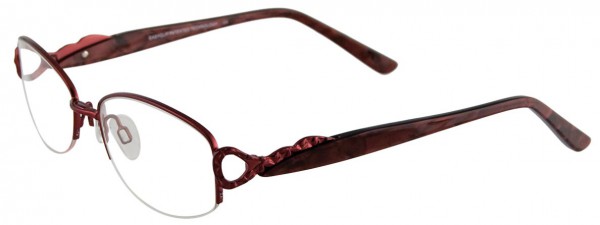 EasyClip EC201 Eyeglasses, SATIN DARK RED