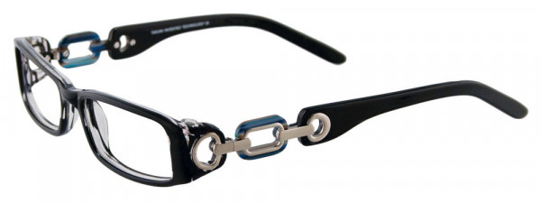 Takumi T9924 Eyeglasses, 090 - Black & Marbled Blue