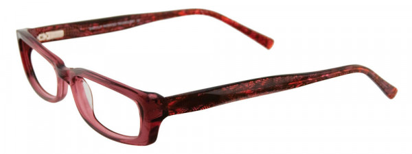 EasyClip EC195 Eyeglasses, 030 - Clear Red