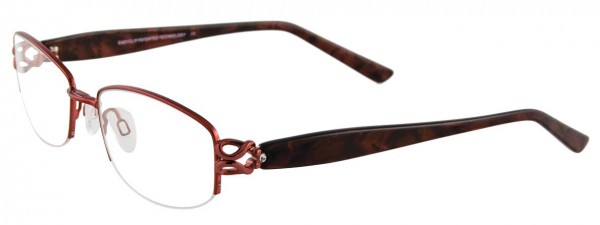 EasyClip EC193 Eyeglasses, SATIN PINKISH RED