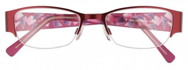 MDX S3254 Eyeglasses, 030 - Satin Dark Pinkish Red