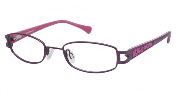O!O 830020 Eyeglasses, PURPLE W/PUR TEMPLE (51)