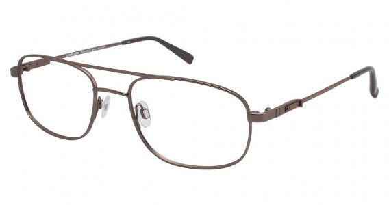TuraFlex M887 Eyeglasses, SEMI MATTE BROWN (BRN)