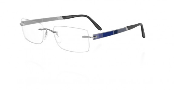 Silhouette Lacquer Artwork 7739 Eyeglasses, 6052 Blue