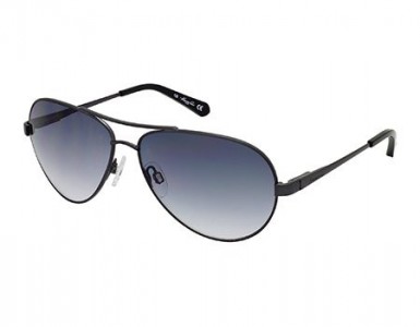 Kenneth Cole New York KC7029 Sunglasses, 12B - Shiny Dark Ruthenium / Gradient Smoke