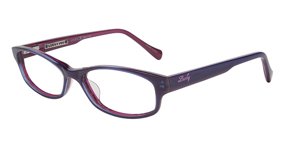 Lucky Brand Poet Eyeglasses, PUR Purple