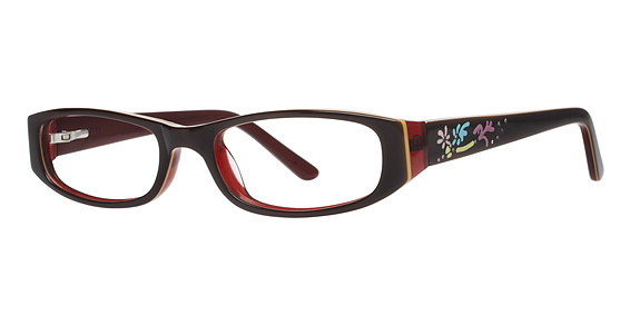 Fashiontabulous 10x220 Eyeglasses, Brown/Burgundy