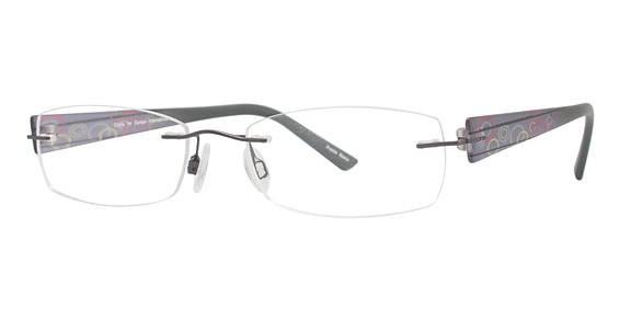 Cinzia Designs CIN-230 Eyeglasses, 3 Amethyst/Smoke/Multi