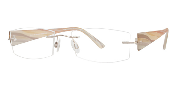 Cinzia Designs CIN-228 Eyeglasses, 2 Gold/Peach/Taupe